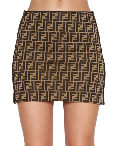 brown fendi mini skirt|fendi mini skirts.